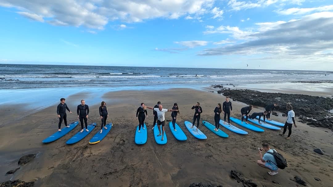 Surfbretter am Strand von El Médano